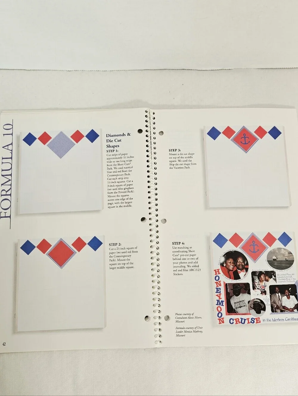 Creative Memories Fast Formulas Page Layout Book 2000 Scrapbooking Guide